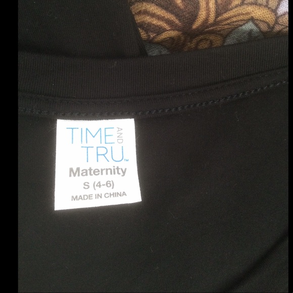 Maternity Time and True Small (4-6) MIDI Black Dress - Picture 9 of 11